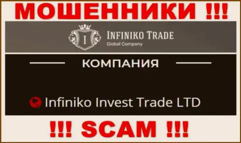 Infiniko Invest Trade LTD - это юр. лицо мошенников Infiniko Trade