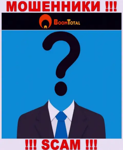 Ни имен, ни фотографий тех, кто руководит компанией Boom Total во всемирной интернет паутине нигде нет