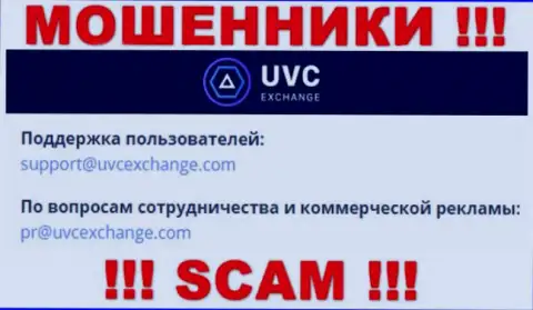 Установить контакт с internet-мошенниками UVC Exchange можно по этому адресу электронной почты (инфа была взята с их web-портала)