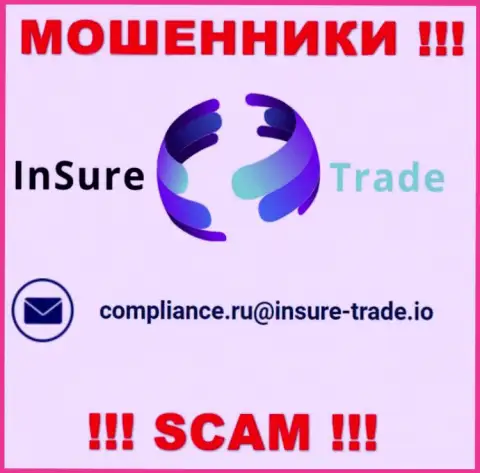 Организация Insure Trade не прячет свой адрес электронной почты и представляет его на своем сайте