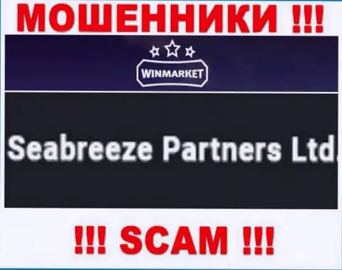 Свое юр лицо организация Win Market не скрывает - это Seabreeze Partners Ltd