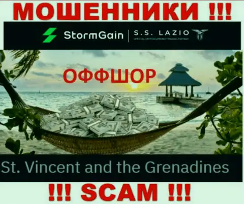 Сент-Винсент и Гренадины - здесь, в оффшорной зоне, пустили корни интернет жулики ШтормГаин