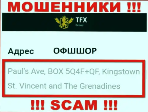 Не работайте с компанией ТФХГрупп - указанные интернет мошенники спрятались в офшорной зоне по адресу: Paul's Ave, BOX 5Q4F+QF, Kingstown, St. Vincent and The Grenadines
