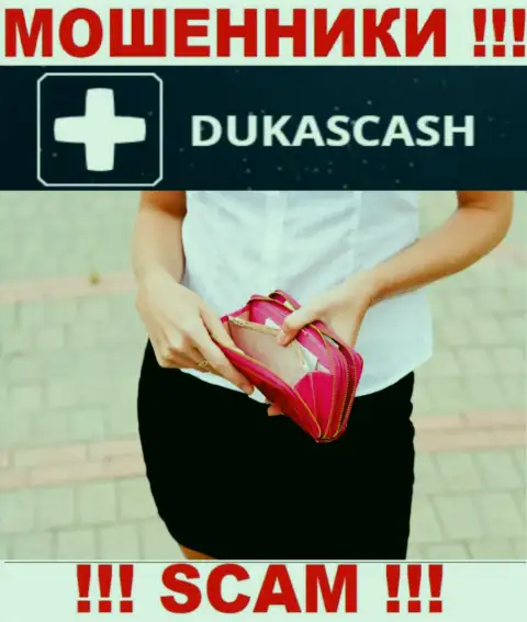 Взаимодействуя с компанией DukasCash и не ждите доход, потому что они ушлые ворюги и internet-мошенники