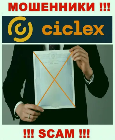 Инфы о лицензионном документе организации Ciclex у нее на официальном сайте нет