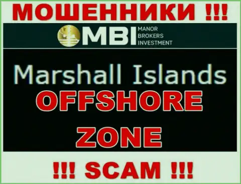 Организация Manor Brokers это интернет мошенники, находятся на территории Marshall Islands, а это оффшорная зона