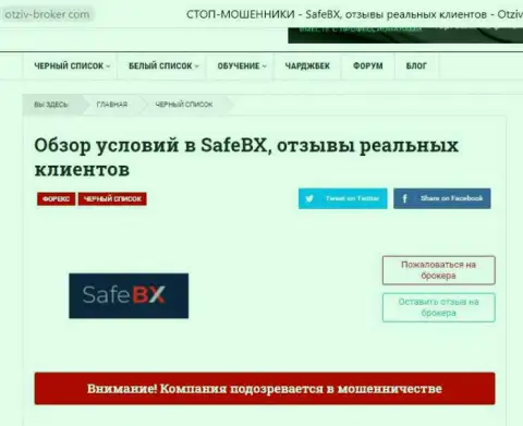 Сплошной РАЗВОД и ОДУРАЧИВАНИЕ НАРОДА - обзорная статья о SafeBX