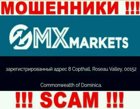 GMXMarkets Com - это АФЕРИСТЫСидят в офшорной зоне по адресу - 8 Copthall, Roseau Valley, 00152 Commonwealth of Dominica