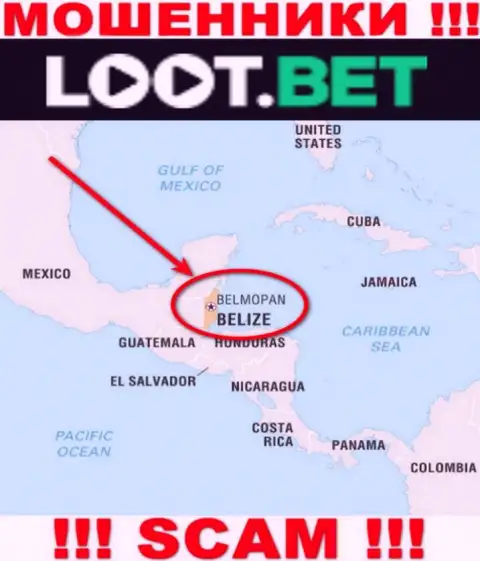 Рекомендуем избегать совместной работы с internet-мошенниками LootBet, Belize - их оффшорное место регистрации