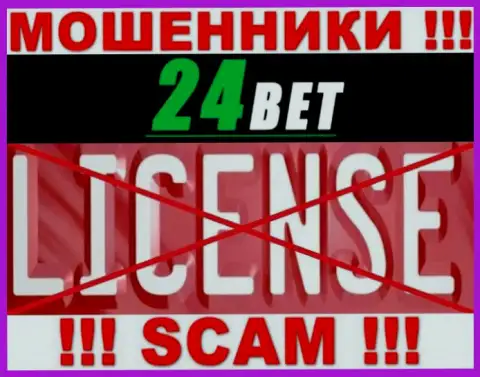 24Бет Про - это мошенники !!! У них на сайте нет лицензии на осуществление деятельности
