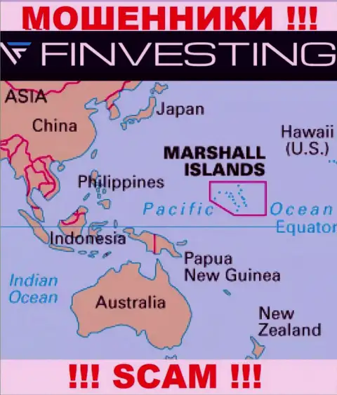 Marshall Islands это официальное место регистрации организации Финвестинг