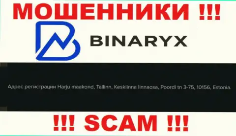 Не верьте, что Binaryx располагаются по тому юридическому адресу, который показали на своем информационном ресурсе