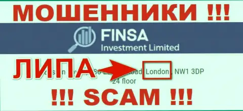 Finsa Investment Limited - это МОШЕННИКИ, надувающие клиентов, оффшорная юрисдикция у конторы фейковая