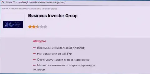 Контора BusinessInvestorGroup Com - это МОШЕННИКИ !!! Обзор с фактами разводилова