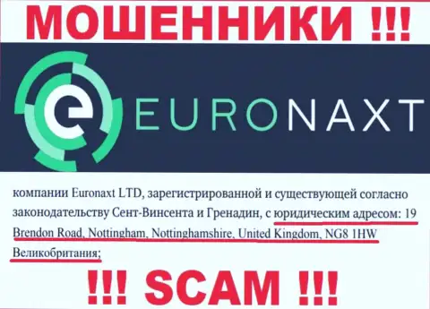 Адрес конторы EuroNax на ее web-ресурсе ненастоящий - это СТОПРОЦЕНТНО ВОРЫ !