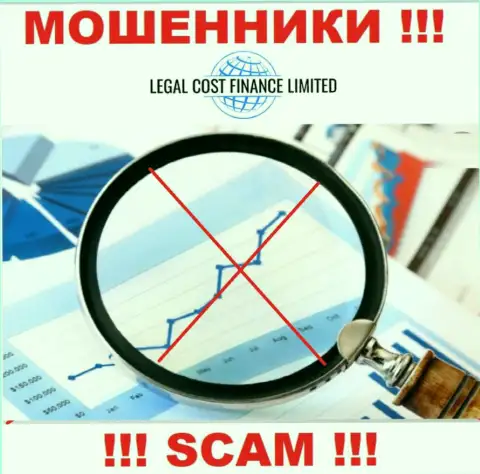 Legal Cost Finance Limited промышляют противозаконно - у данных мошенников не имеется регулирующего органа и лицензии, будьте крайне внимательны !!!