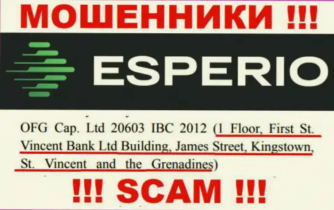 Противоправно действующая компания OFG Cap. Ltd находится в офшоре по адресу - 1 Floor, First St. Vincent Bank Ltd Building, James Street, Kingstown, St. Vincent and the Grenadines, будьте осторожны