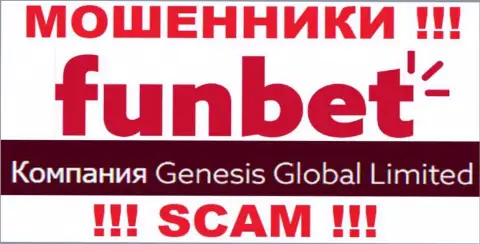 Информация об юридическом лице компании ФанБет, им является Genesis Global Limited