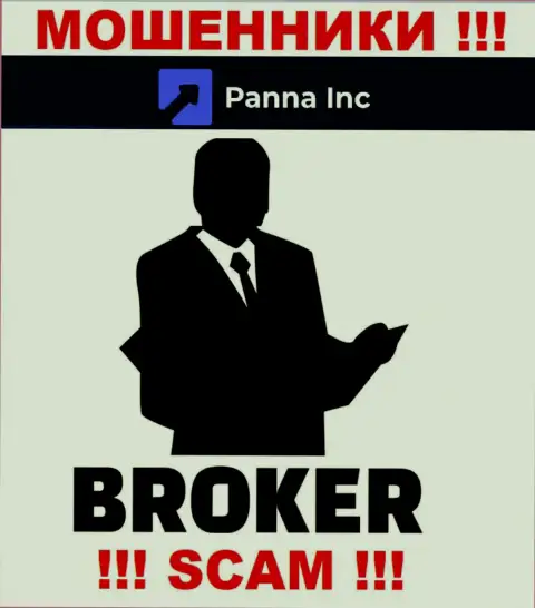 Broker - в данном направлении оказывают услуги воры Panna Inc