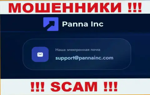 Очень рискованно контактировать с организацией PannaInc Com, даже через е-мейл - это хитрые интернет-мошенники !!!