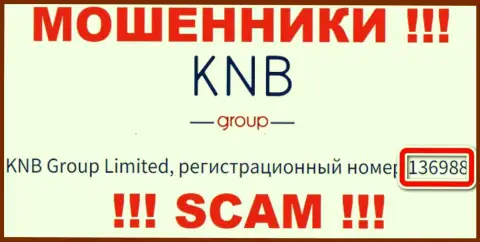 Присутствие номера регистрации у KNB Group (136988) не делает указанную контору добропорядочной