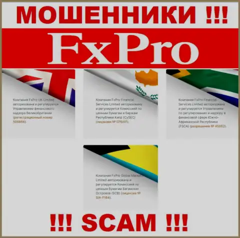 FxPro - это МОШЕННИКИ, с лицензией (информация с веб-ресурса), разрешающей оставлять без денег доверчивых людей