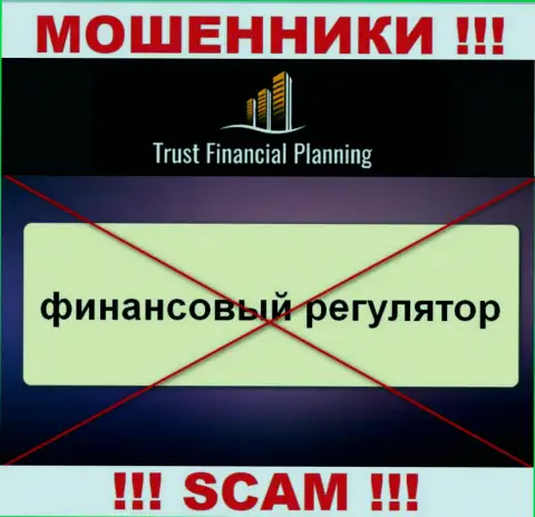 Сведения о регуляторе организации Trust Financial Planning Ltd не найти ни у них на сайте, ни во всемирной паутине