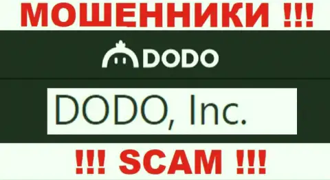 Додо Екс - это обманщики, а владеет ими DODO, Inc
