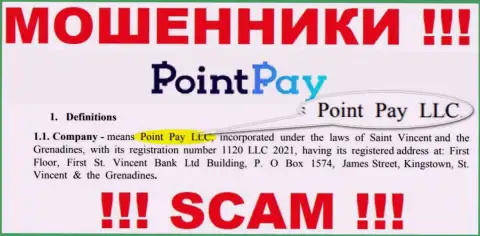 Point Pay LLC - организация, которая руководит internet мошенниками Point Pay