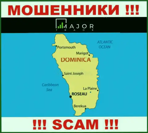 Разводилы Major Trade базируются на территории - Commonwealth of Dominica, чтоб скрыться от ответственности - ЛОХОТРОНЩИКИ