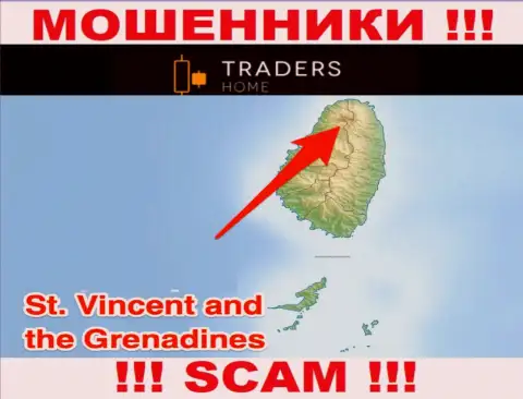 Компания TradersHome зарегистрирована в офшоре, на территории - St. Vincent and the Grenadines