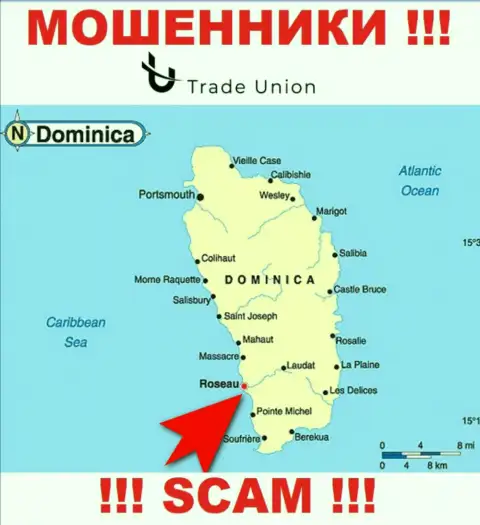 Commonwealth of Dominica - здесь юридически зарегистрирована контора Trade Union Pro