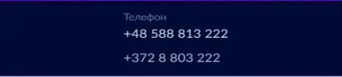 Номера телефонов online обменника БТЦ Бит